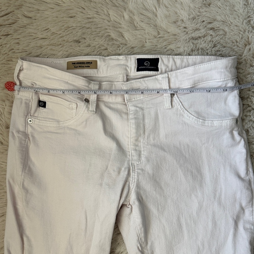 AG Adriano Goldschmied Sz 29 Women's White Legging Ankle Skinny Jean - Picture 8 of 9